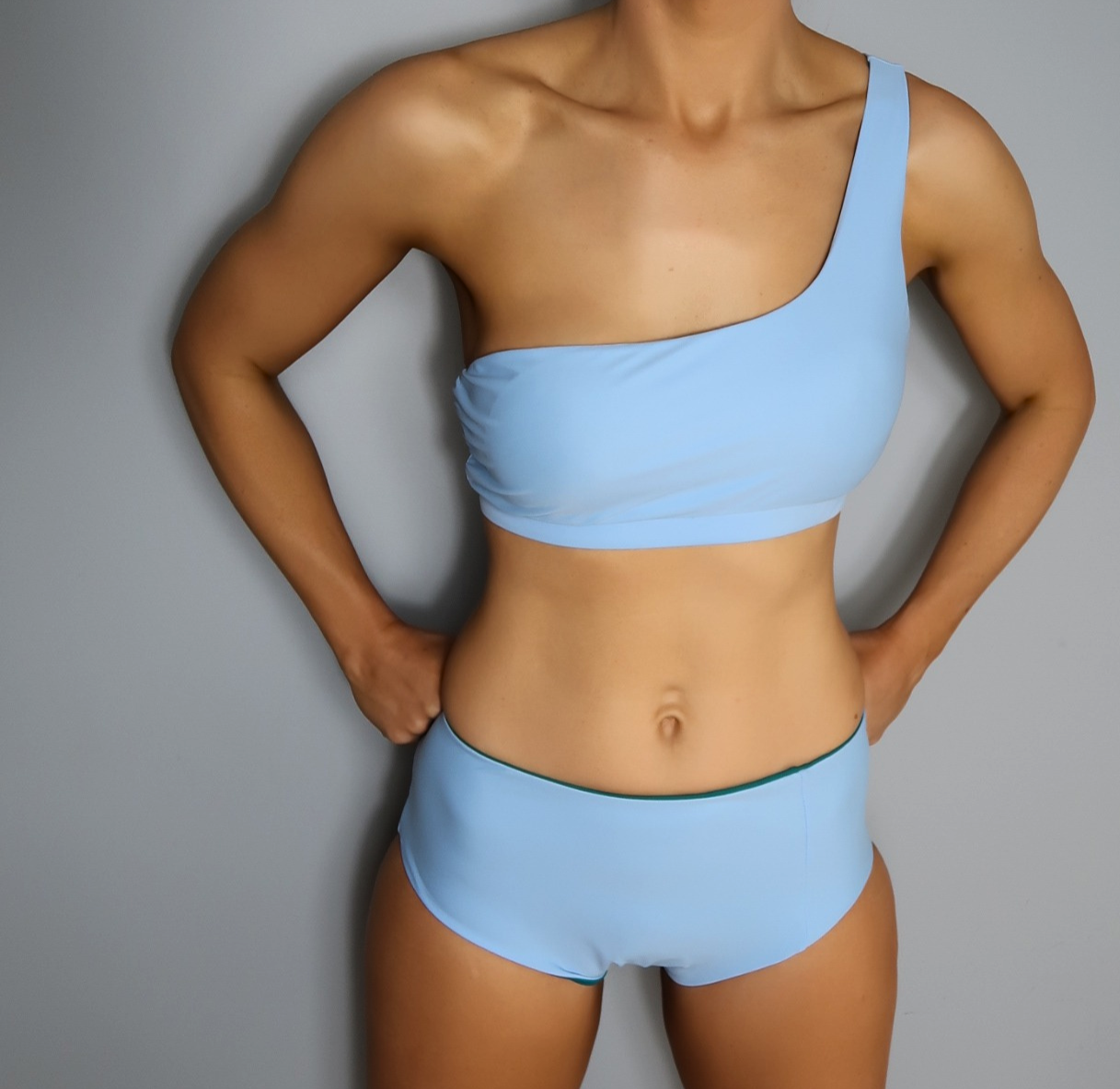 The Bethenny - One shoulder reversible top
